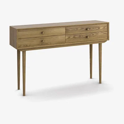 La Redoute Quilda Vintage Style Console Table with 4 Drawers