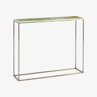 La Redoute Mahaut Jade and Metal Console Table