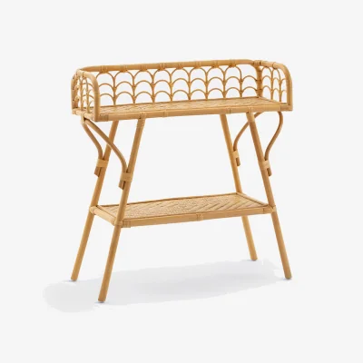 La Redoute Malu Vintage Console Table in Rattan Cane