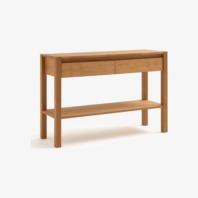 La Redoute Adelita Oak Console Table with 2 Drawers