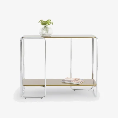 La Redoute Socer Lacquered Console Table with Two Shelves