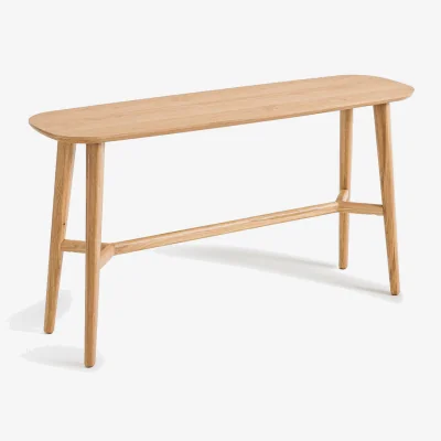 La Redoute Yvan Console Table in Oak and Oak Veneer