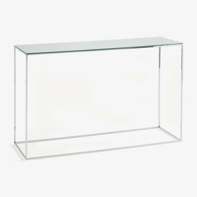 La Redoute Mahaut Mirrored Console Table in Chrome-Plated Metal