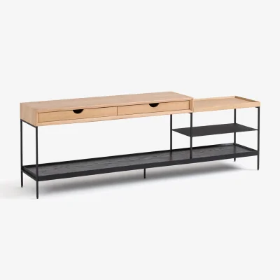La Redoute Tidder Oak Low XL Console Table