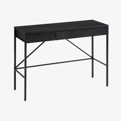 La Redoute Febee Console Table with Leather Top