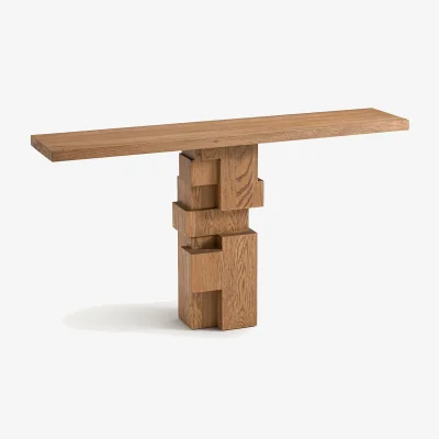 La Redoute Kimal Console Table in Stained Oak