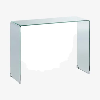 La Redoute Cristalline Tempered Glass Console Table