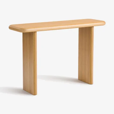 La Redoute Curva Console Table in Oak Veneer
