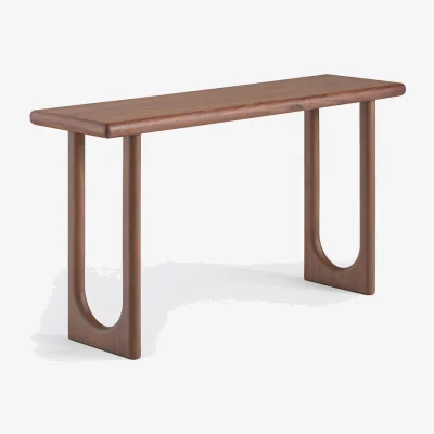 La Redoute Douve Solid Walnut/Walnut Veneer 140cm Wide Console Table