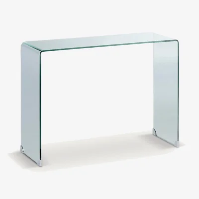 La Redoute Cristalline Tempered Glass Console Table