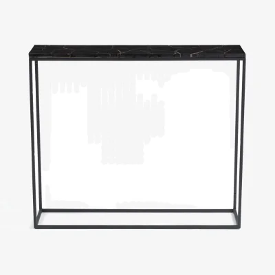 La Redoute Anaximène Metal & Agate Console Table