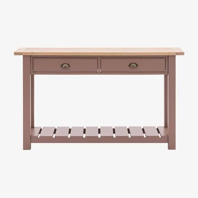 La Redoute Ende Shaker-Style Oak Console Table