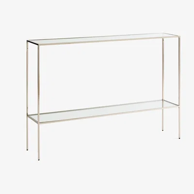 La Redoute Sybil Satin Nickel Console Table