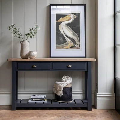 La Redoute Ende Shaker-Style Oak Console Table