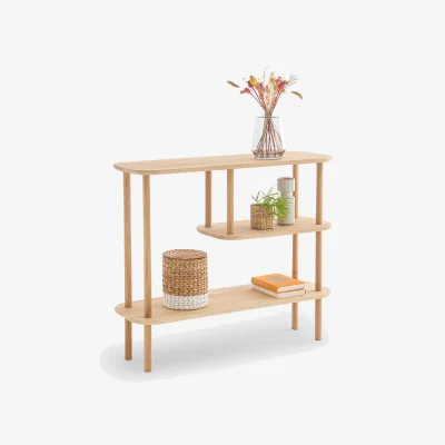 La Redoute Crueso Asymmetric Solid Oak Console Table