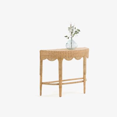 La Redoute Loama Braided Rattan Console Table