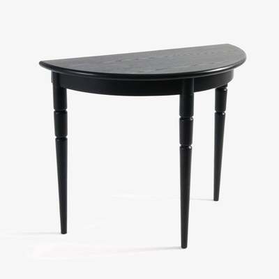 La Redoute LIPSTICK Half Moon Pine & Beech Console Table