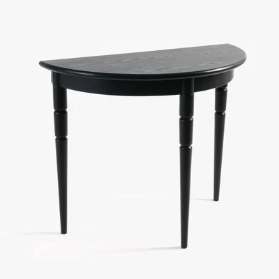 La Redoute LIPSTICK Half Moon Pine & Beech Console Table