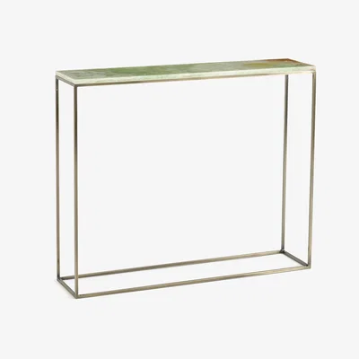 La Redoute Mahaut Jade and Metal Console Table