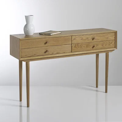 La Redoute Quilda Vintage Style Console Table with 4 Drawers