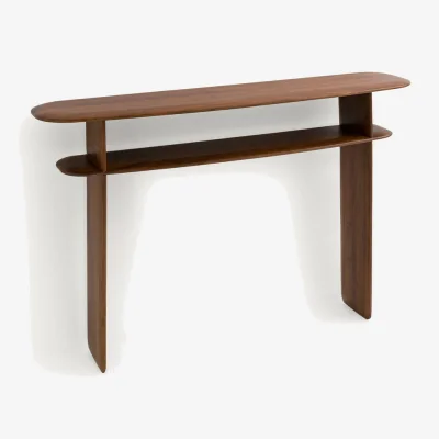 La Redoute Iloss Solid Walnut Wall Console Table