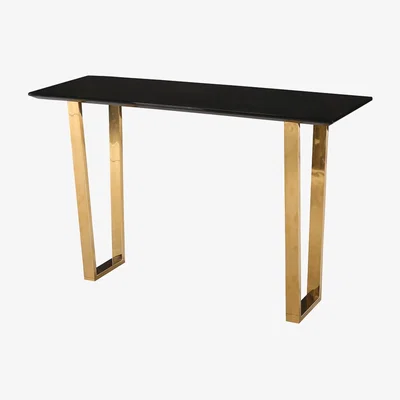 La Redoute Luxe Black and Gold Console Table