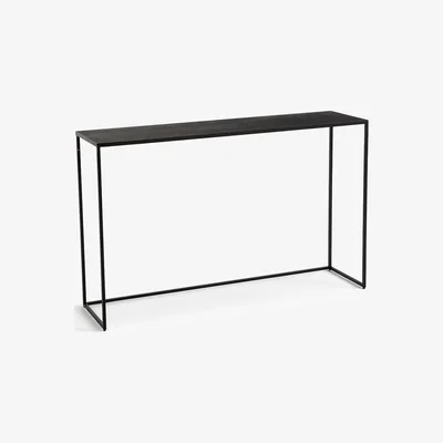 La Redoute Leland Leather Console Table