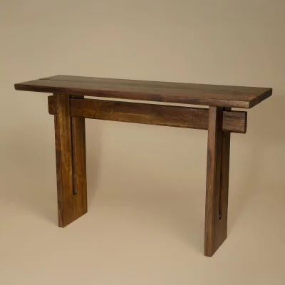 La Redoute Saori Japandi Acacia Wood Console Table
