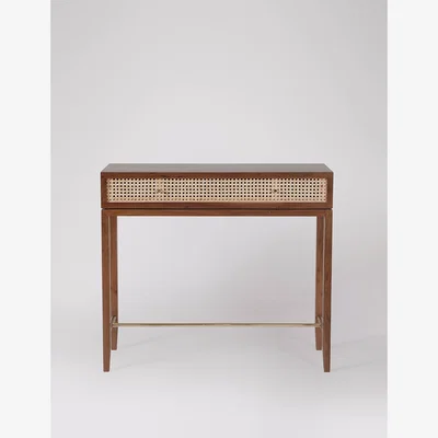 Marks & Spencer Swoon Raphia Acacia Wood Console Table Brown