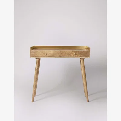 Marks & Spencer Swoon Fresco Mango Wood 2 Drawer Console Table Natural
