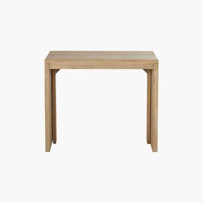 Maisons du Monde Mango Wood Extendable 6-Seater Console Table W40/160 Alagaos