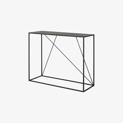 Maisons du Monde Black Metal Console Table