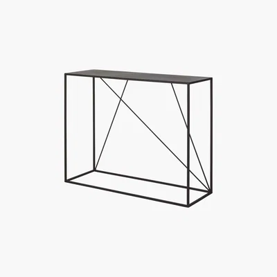 Maisons du Monde Black Metal Console Table Edwin