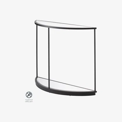 My Furniture Rippon Black Curved Console Table