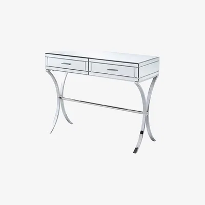 My Furniture Aurelia Mirrored &amp; Chrome Dressing Console
