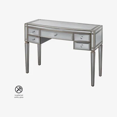 My Furniture Antoinette Toughened Mirror Dressing Table
