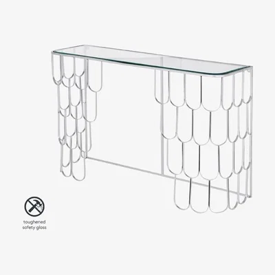 My Furniture Pino Silver Console Table