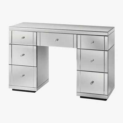 My Furniture VALERIA Toughened Mirrored Dressing Table