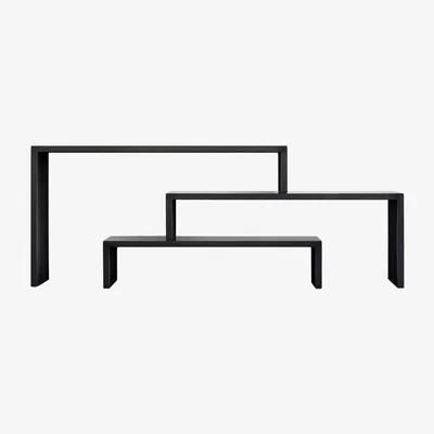 Made in Design Babilonia XL Console - Set of 3 by Zeus Black/Metal
