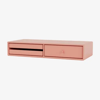 Made in Design Makeup Dressing table wood pink / Wall console table - W 69.6 x D 30 x H 12.6 cm - MONTANA