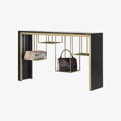 Made in Design Tokyo Console - / L 150 cm - Metal & Paperstone by Mogg Grey/Black/Gold