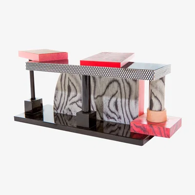 Made in Design Tartar Console - / By Ettore Sottsass / 1985 by Memphis Milano Multicoloured