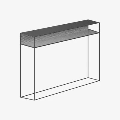 Made in Design Tristano Console - / L 124 cm - Metal by Zeus Grey