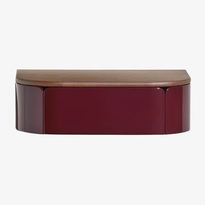 Made in Design Equilibre Wall console table wood red / Drawer - L 45 x Prof. 30 cm - Maison Sarah Lavoine