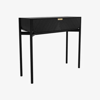 Made in Design Marius Console - / With drawer - L 100 cm by Hartô Black