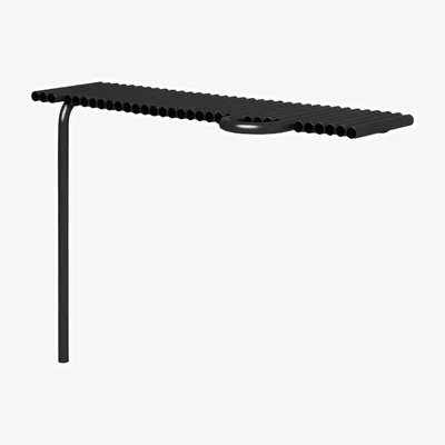 Made in Design Pipelines Wall console table metal black / L 123 x P 33 x H 90 cm - Mogg