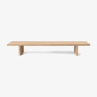 Made in Design Kona Low console - / L 140 x H 20 cm by Ferm Living Natural wood