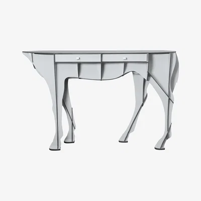 Made in Design Elisée Console - L 183 cm by Ibride White/Grey
