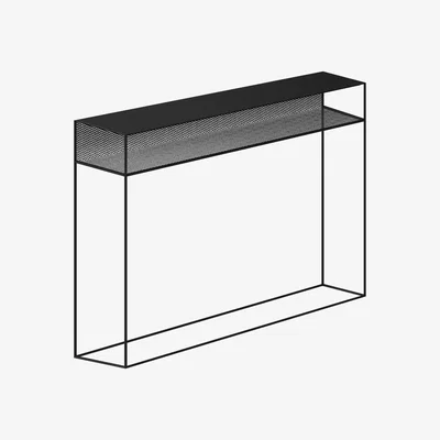 Made in Design Tristano Console - / L 124 cm - Metal by Zeus Black