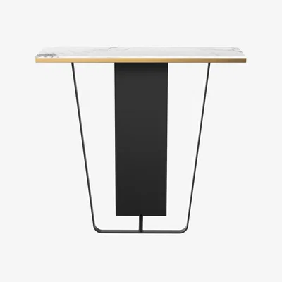 Made in Design Horizon Small Console ceramic white / L 90 cm - RED Edition